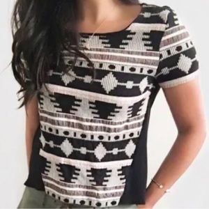 Anthropologie Sunday in Brooklyn Ellery Aztec Tribal Knit Women’s Top XS